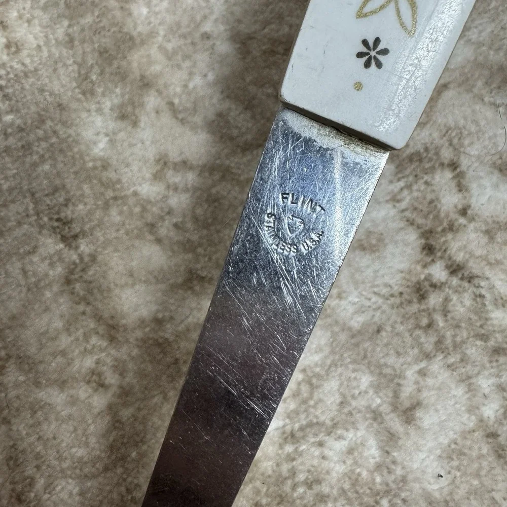 Vtg 70s Flint Arrowhead Harvest‎ Wheat Stainless Ladle 12